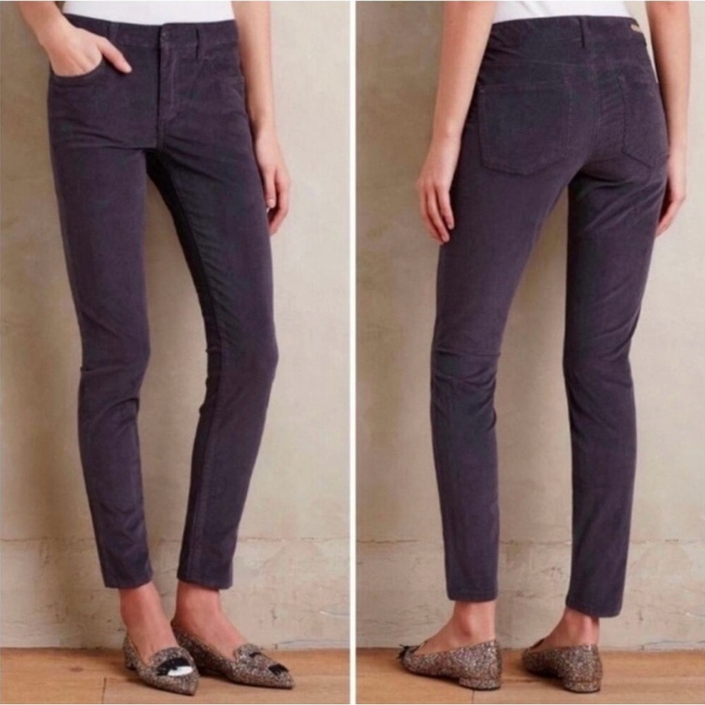 Anthropologie Pilcro Serif Gray Corduroy Pants size 29
